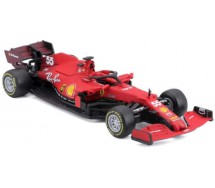 Model FERRARI 2021 SF21 Formula 1 Car Scale 1/43 12cm CARLOS SAINZ Number 55 Original Die Cast Bburago 18-36829