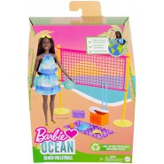 BARBIE THE OCEAN Bambola 30cm con accessori BEACH WOLLEY Versione AFROAMERICANA Originale Mattel GYG16
