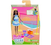 BARBIE THE OCEAN with accessories BEACH WOLLEY Version AFROAMERICAN 30cm Original Mattel GYG16