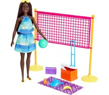 BARBIE THE OCEAN with accessories BEACH WOLLEY Version AFROAMERICAN 30cm Original Mattel GYG16