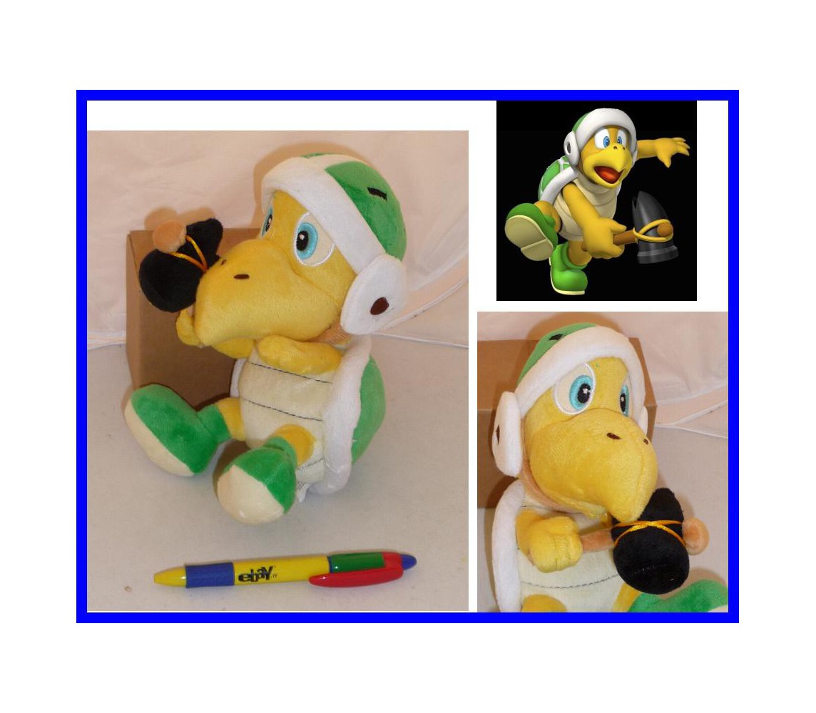 Peluche KOOPA CON MARTELLO 22cm Tartaruga SUPER MARIO BROS KART