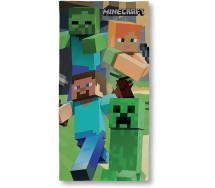 MINECRAFT 4 Personaggi STEVE ALEX Telo Mare Spaggia 70x140cm Cotone ORIGINALE Ufficiale