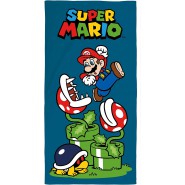 SUPER MARIO Plant PIRANHA Beach Big Towel 70x140cm Cotton ORIGINAL Official Kart Bros