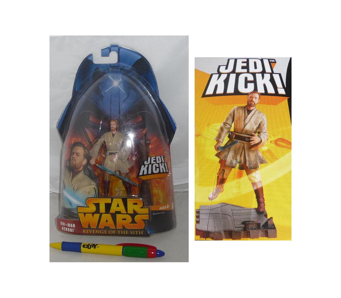 STAR WARS Figura Action OBI-WAN KENOBI 10cm ORIGINALE UFFICIALE Hasbro SITH JEDI