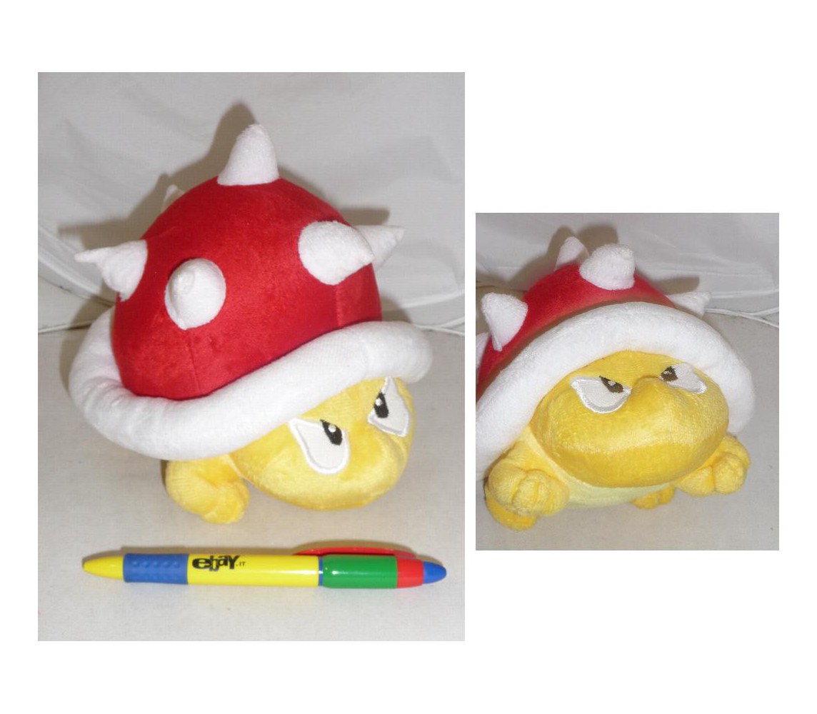 Peluche 18cm TARTARUGA KOOPA ISTRICE SPINY Super Mario NUOVO Raro da JAPAN !