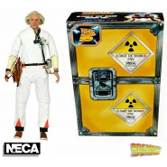 FIGURA Ultimate DOCTOR Doc BROWN con HAZMAT SUIT 20cm da RITORNO AL FUTURO Originale NECA 53620