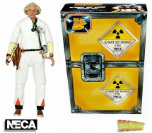 FIGURA Ultimate DOCTOR Doc BROWN 20cm Con Accessori Ritorno al Futuro Back To The Future Originale NECA 53614