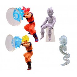 Set 4 FIGURES DRAGONBALL Z Desktop Collection 2 BANDAI Gashapon GOKU VEGETA