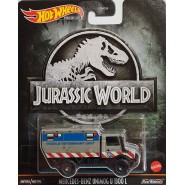 Modello DieCast JURASSIC WORLD Mercedes-Benz UNIMOG U1300 L scala 1/64 lunghezza 6cm Hot Wheels Premium HCP08