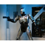 FIGURA Action ROBOCOP con segni di combattimento e SEDIA Versione ULTIMATE 18cm Originale NECA 42142