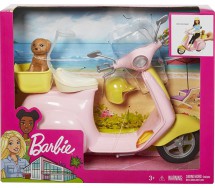 BARBIE Scooter with DOG PET Original MATTEL FRP56