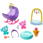 BARBIE DREAMTOPIA Bambola 30cm Playset ASILO DEI DRAGHETTI con Cuccioli di Drago e Accessori Originale Mattel GJK51 