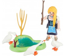 Playset Gift Egg WOMAN Farmer WITH GEESE Playmobil 70083