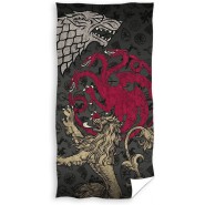 GAMES OF THRONES LION WOLF DRAGON Beach Sea Towel 70x140cm COTTON Original OFFICIAL