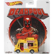 DieCast Model Car 7cm DEADPOOL CHIMICHANGA TRUCK Scale 1/64 ORIGINAL Hot Wheels Marvel FLD27