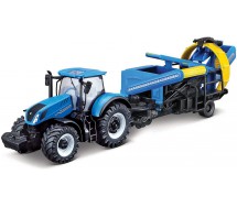 Modello TRATTORE NEW HOLLAND T7.315 HD Blu CON COLTIVATORE FarmLand BBURAGO 31678