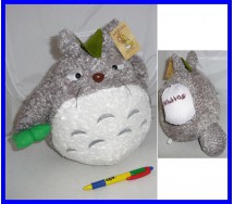 Mio Vicino TOTORO Con Sacco e Foglia PELUCHE 30cm Versione "PELOSA"