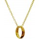 Lord of The Ring THE ONE RING Diameter 18mm Written Gold e necklace OFFICIAL Original HOBBIT LOTR