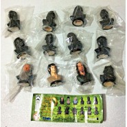 RARE Set 12 MINI Figures Busts LORD OF THE RINGS Part 1 Original TOMY Gashapon NEW MINT