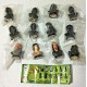 RARE Set 12 MINI Figures Busts LORD OF THE RINGS Part 1 Original TOMY Gashapon NEW MINT