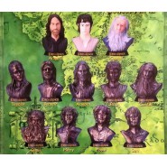 RARE Set 12 MINI Figures Busts LORD OF THE RINGS Part 1 Original TOMY Gashapon NEW MINT