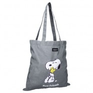 PEANUTS SNOOPY and WOODSTOCK Gray SHOPPING BAG 40x40x15cm ORIGINAL Vadobag 3575