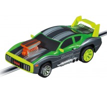 Modello Auto MUSCLE CAR Super Racing VERDE Scala 1:43 per Piste CARRERA GO 20064213