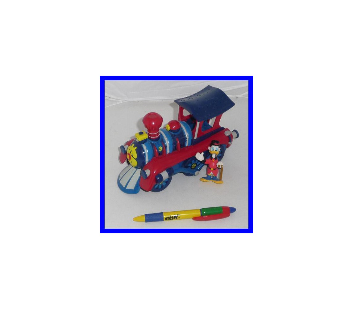 Gadget Topolino LOCOMOTIVE TRAIN Uncle Scrooge RARE DISNEY PLAYSET Locomotive