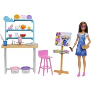 BARBIE Plaset Box Set ATELIER ART Studio ARTISTA Originale Mattel HCM85