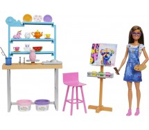 BARBIE Boxed Playset ART STUDIO Original MATTEL HCM85