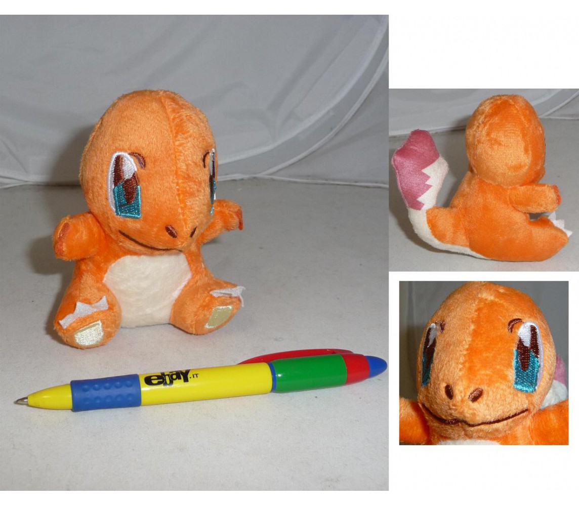 POKEMON Stupendo Peluche CHARMANDER Fuoco 10cm RARO NUOVO