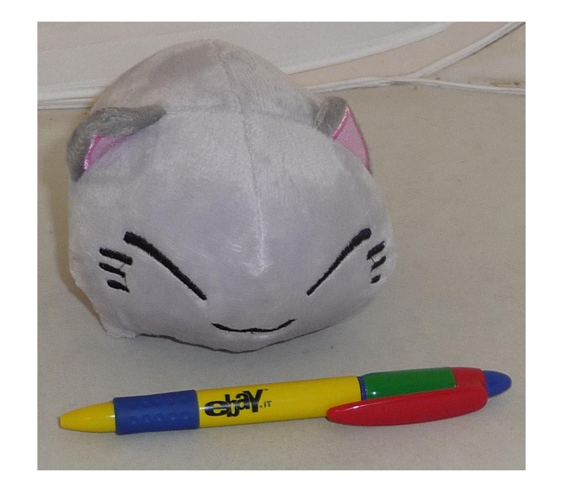 Peluche 13cm NEMUNEKO Gatto Dormiente GRIGIO