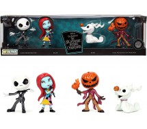 NBX NIGHTMARE BEFORE CHRISTMAS Special BOX Set 4 Mini Figure IN METALLO 7cm Originali JADA Toys Metalfigs