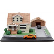 FAST FURIOUS Jada House Garage Toretto Playset Diorama, Includes Two Nano Vehicles Original JADA Toys