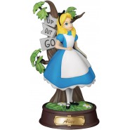 Figura Statuetta Diorama ALICE NEL PAESE DELLE MERAVIGLIE  con ALBERO UP PUT GO 10cm Originale MINI D-STAGE DISNEY Beast Kingdom