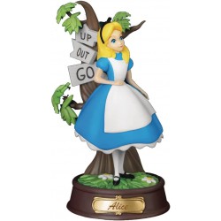 Figura Statuetta Diorama ALICE NEL PAESE DELLE MERAVIGLIE 15cm Originale DISNEY Beast Kingdom D-Select 010