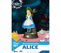 Figura Statuetta Diorama ALICE NEL PAESE DELLE MERAVIGLIE 15cm Originale DISNEY Beast Kingdom D-Select 010