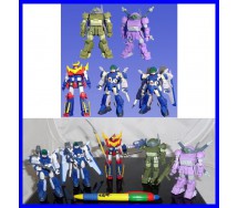 SET 5 Figure SUNRISE ROBOT Zambot Layzner Scopedog BANDAI JAPAN Trading Figures