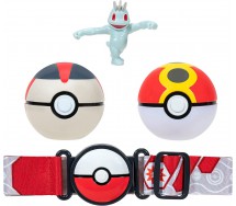 POKEMON Clip 'n' Carry CINTURA PORTA FIGURE + 2 Personaggi con POKEBALL Tomy 