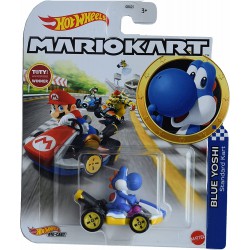 Die Cast Model YOSHI DARK BLUE Violet STANDARD KART From SUPER MARIO Scale 1:64 5cm Hot Wheels