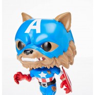 Figure CAPTAIN AMERICA CAPWOLF MARVEL Limited Edition 10cm Original FUNKO POP HEROES 882 Summer Convention 2021