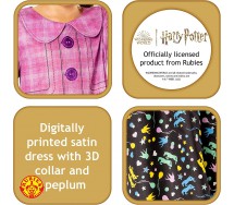 HARRY POTTER Set Kit Costume Carnevale MANTELLO OCCHIALI BACCHETTA Bambino Originale RUBIE'S 