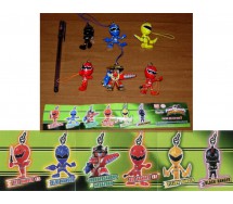 SET 6 Figure POWER RANGERS SWING Dangler BANDAI Gashapon SUPER SENTAI