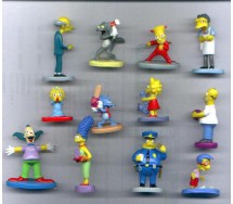 RARO Set 12 Figure THE SIMPSONS Originali PANINI ITALY Figures HOMER BART