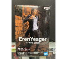 Figura Statua 16cm EREN YEAGER Versione FINAL SEASON da ATTACCO DEI GIGANTI Titani Originale BANPRESTO