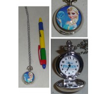 FROZEN Disney MINI Pocket WATCH Princess ELSA Pendant