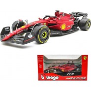 Modello DieCast FERRARI F1-75 Auto Formula 1 Scala 1/43 12cm  2022 Pilota LECLERC Numero 16 Originale Bburago 36832L 18-36832