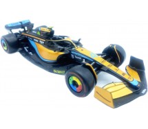DieCast Model McLAREN MCL36 Formula 1 Car Scale 1/43 15cm Driver LANDO NORRIS Number 4 Original Die Cast Bburago 38063