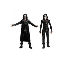 THE CROW ERIC DRAVEN Set Box 2 Figures 9cm Original MEZCO