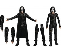 THE CROW Il Corvo ERIC DRAVEN Set Box 2 Figure da Collezione 9cm Originale MEZCO